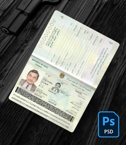 Iraq passport PSD